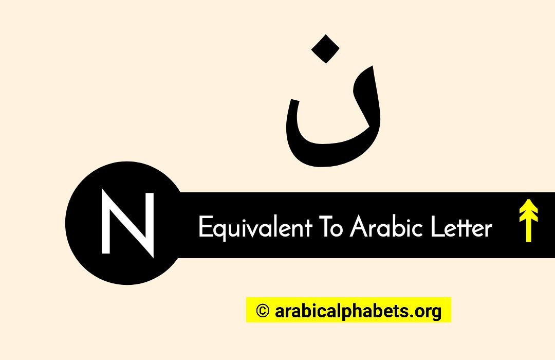 N In Arabic Letter