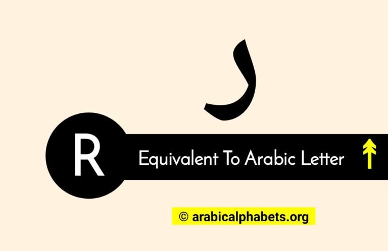 The Letter R In Arabic With Examples & Know Matching