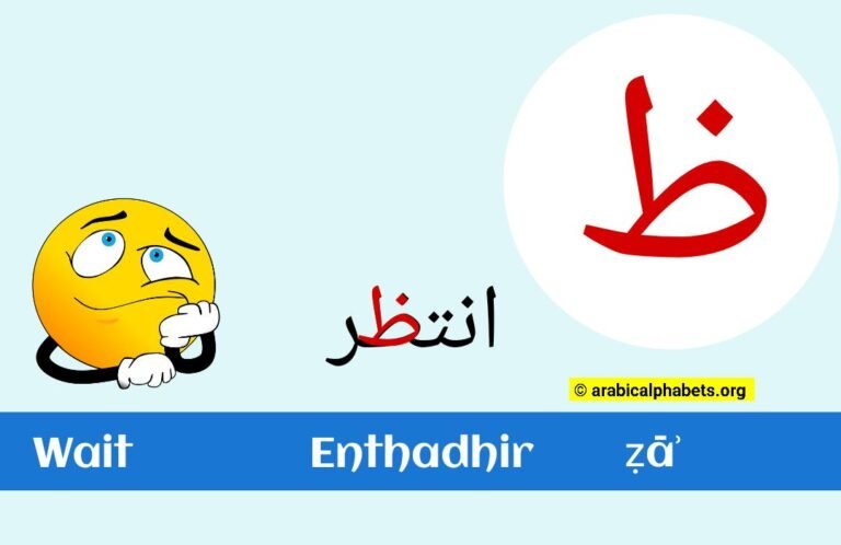 Know Everything About Arabic Letter ẓāʾ – (ظ) with Illustrations